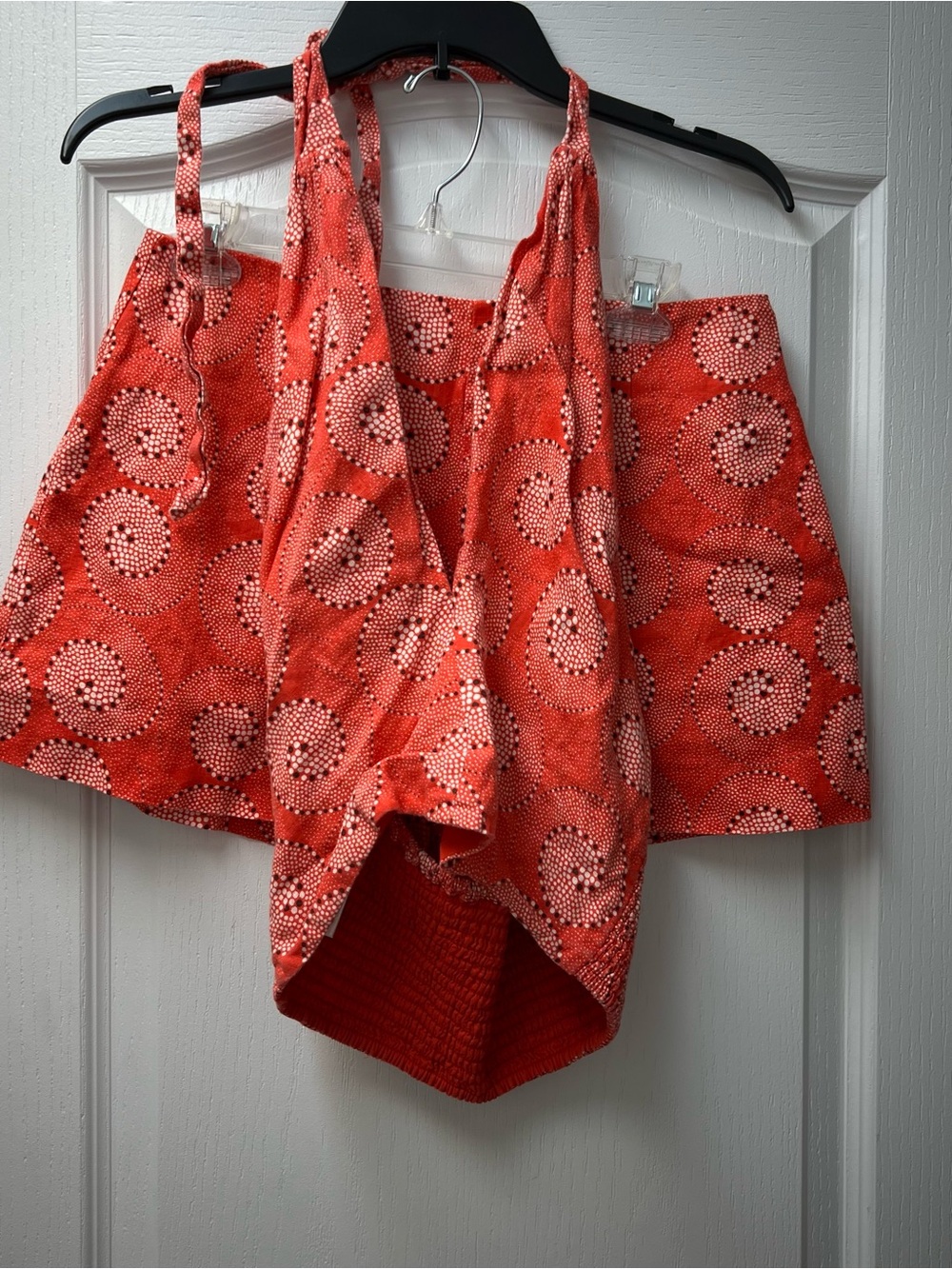 Staud Boho Halter Top with Short Set Sz 8